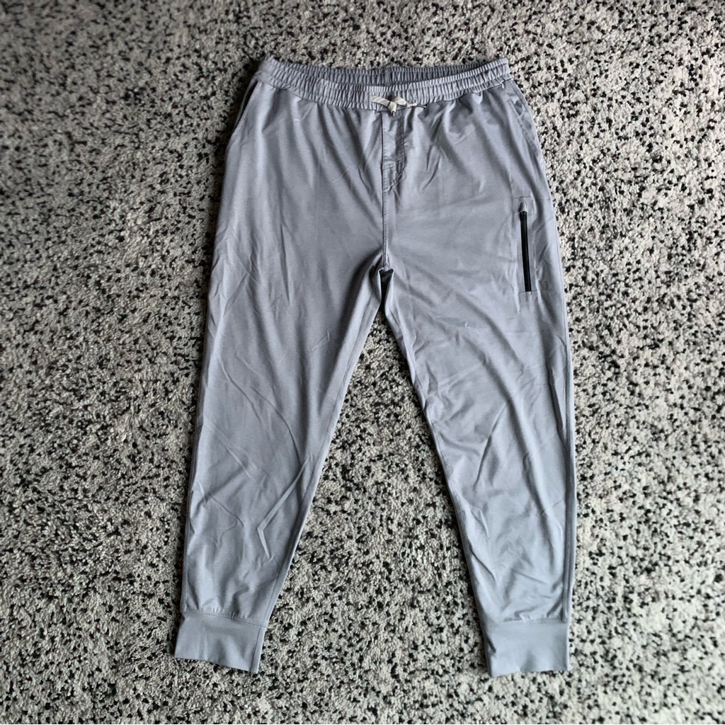 Vuori Sunday Performance Jogger Pants Men’s Light Grey Stretch Size Xxl